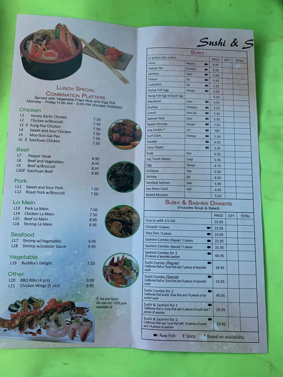 Menu 1