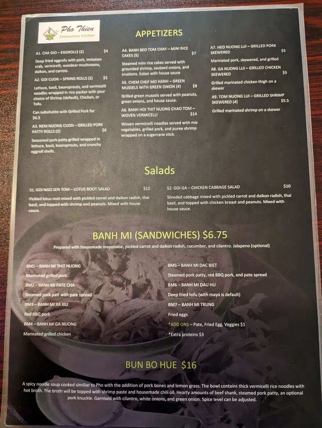 Menu 5