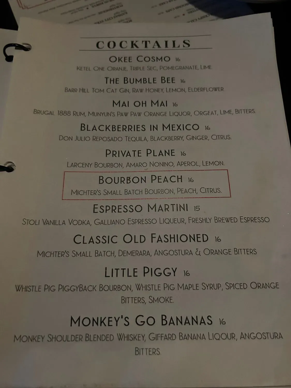 Menu 2