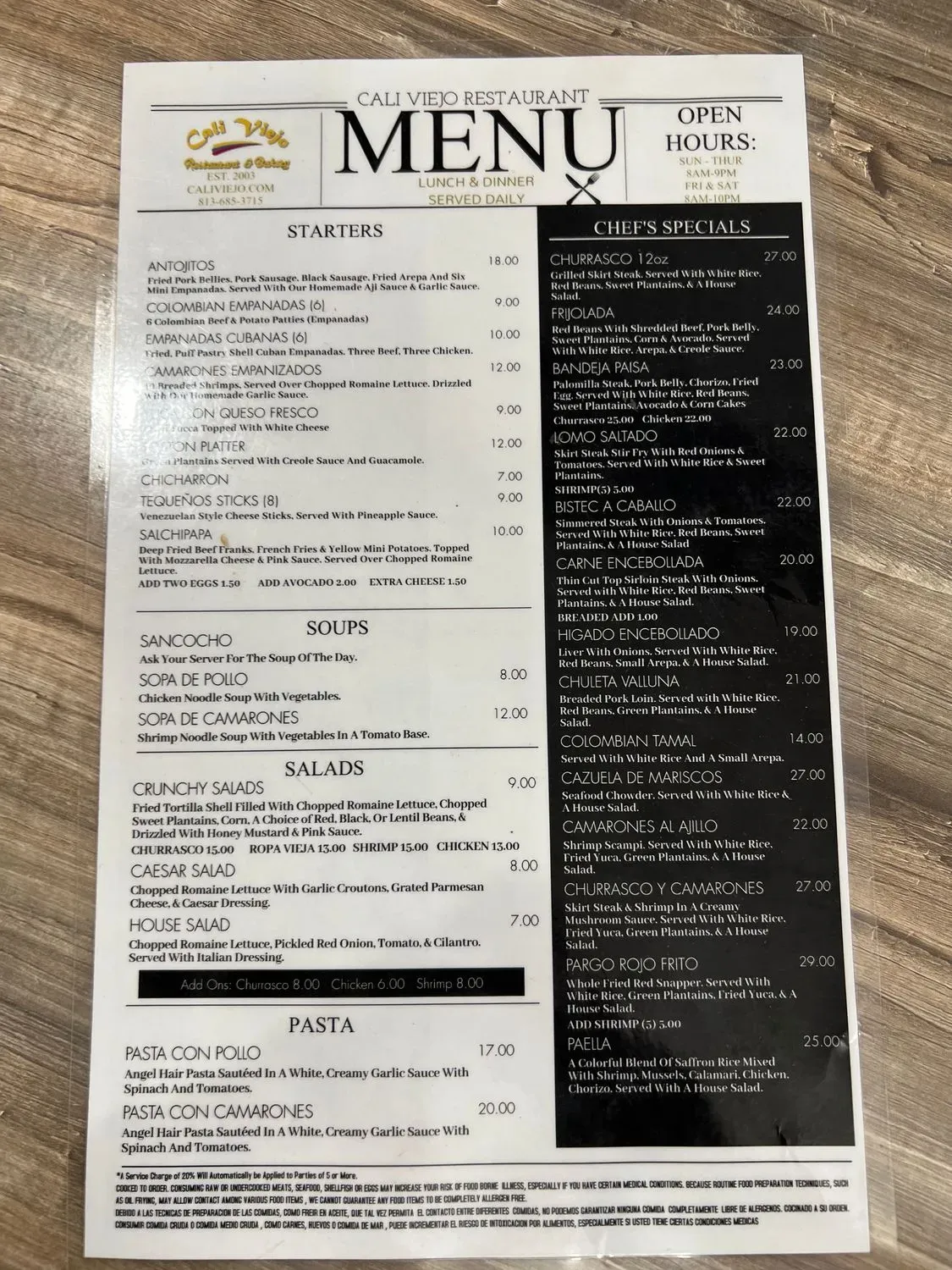 Menu 6