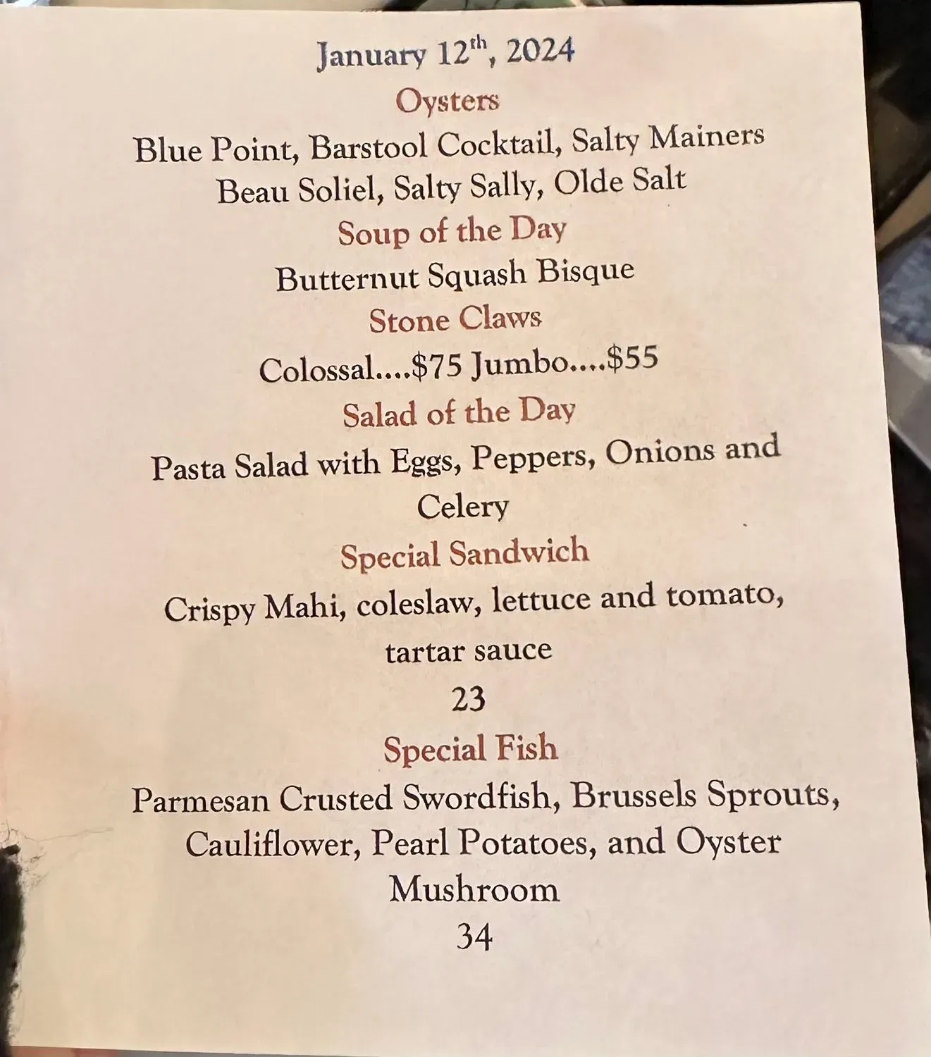 Menu 1