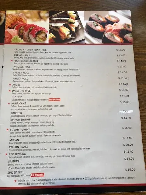 Menu 6