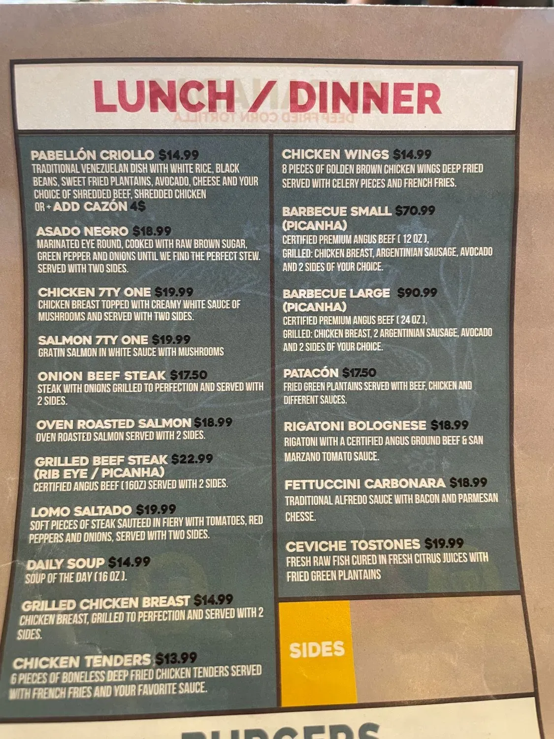 Menu 2