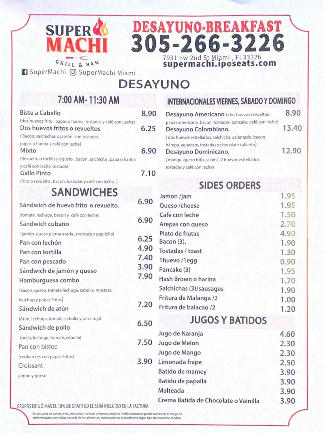 Menu 4