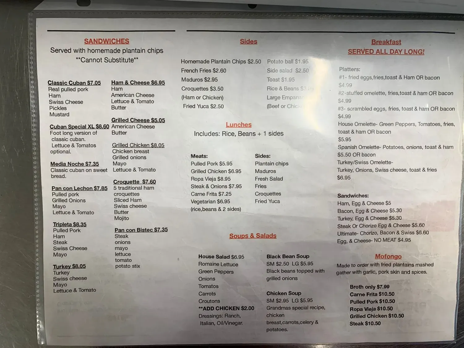 Menu 3