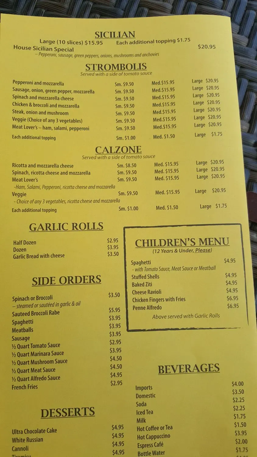 Menu 5