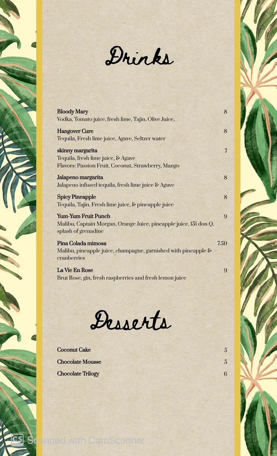 Menu 5