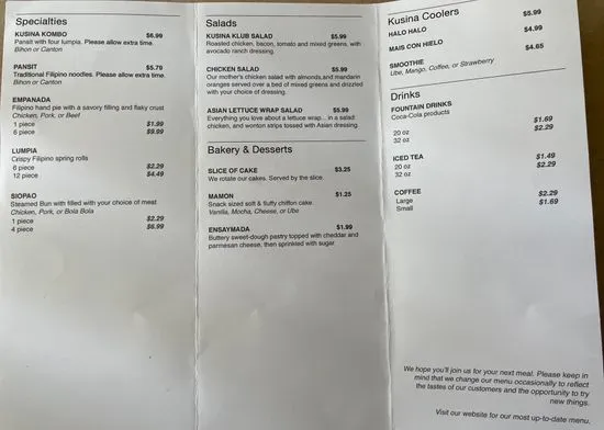 Menu 4