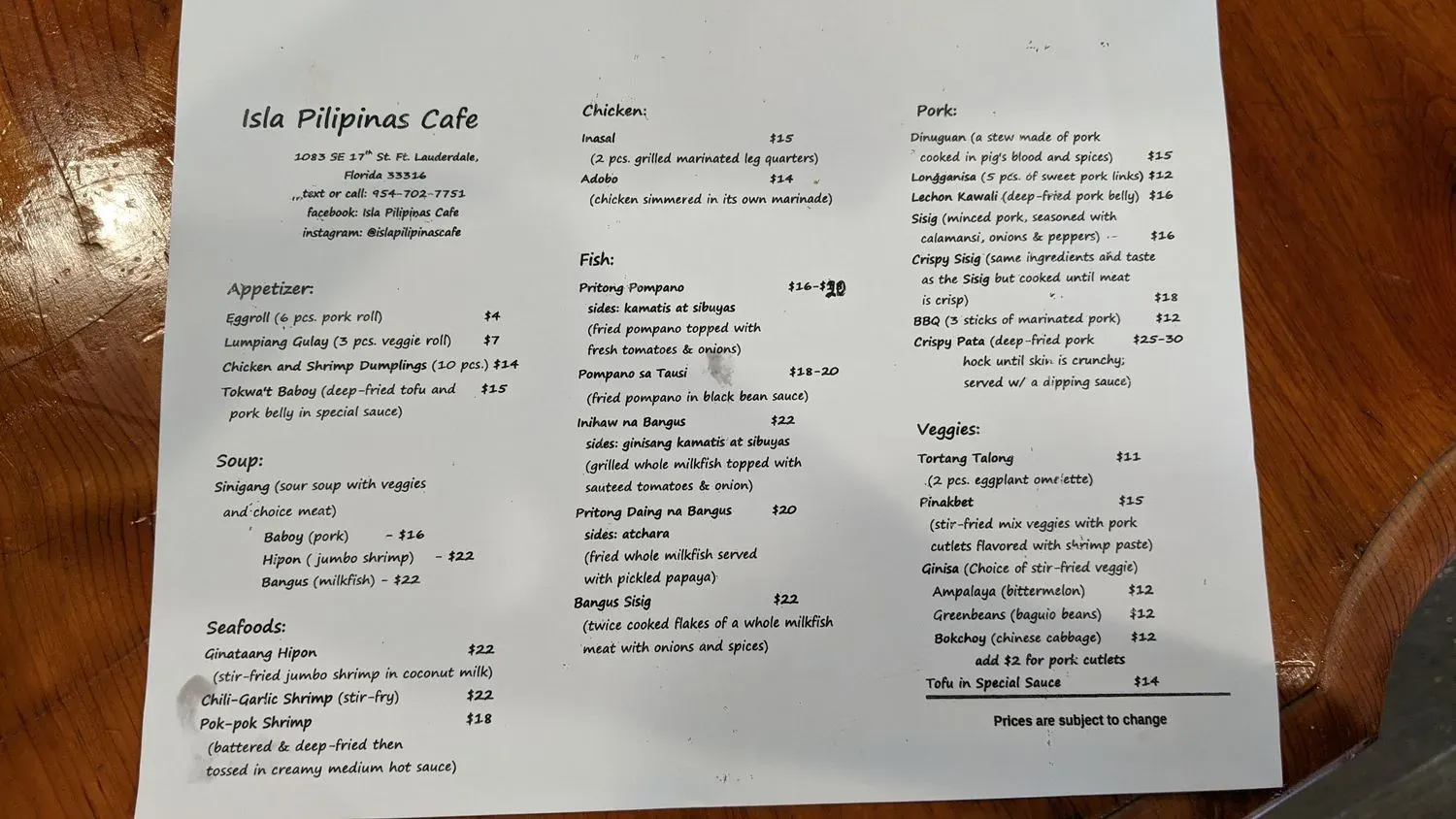 Menu 3