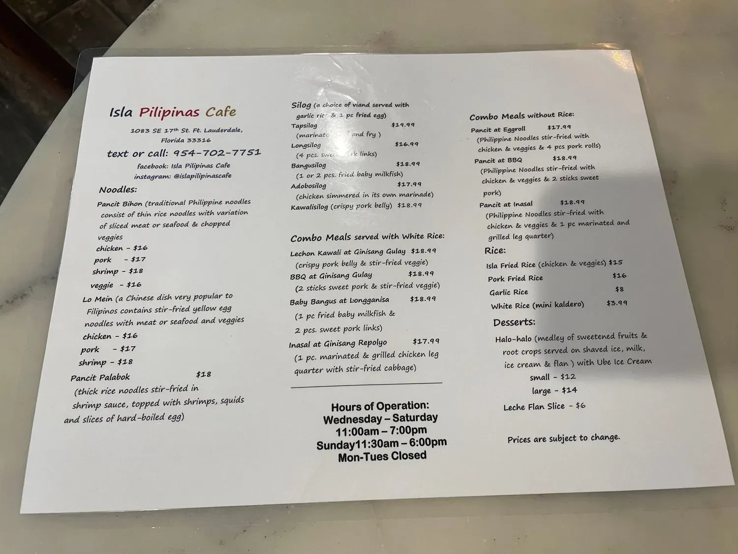 Menu 2