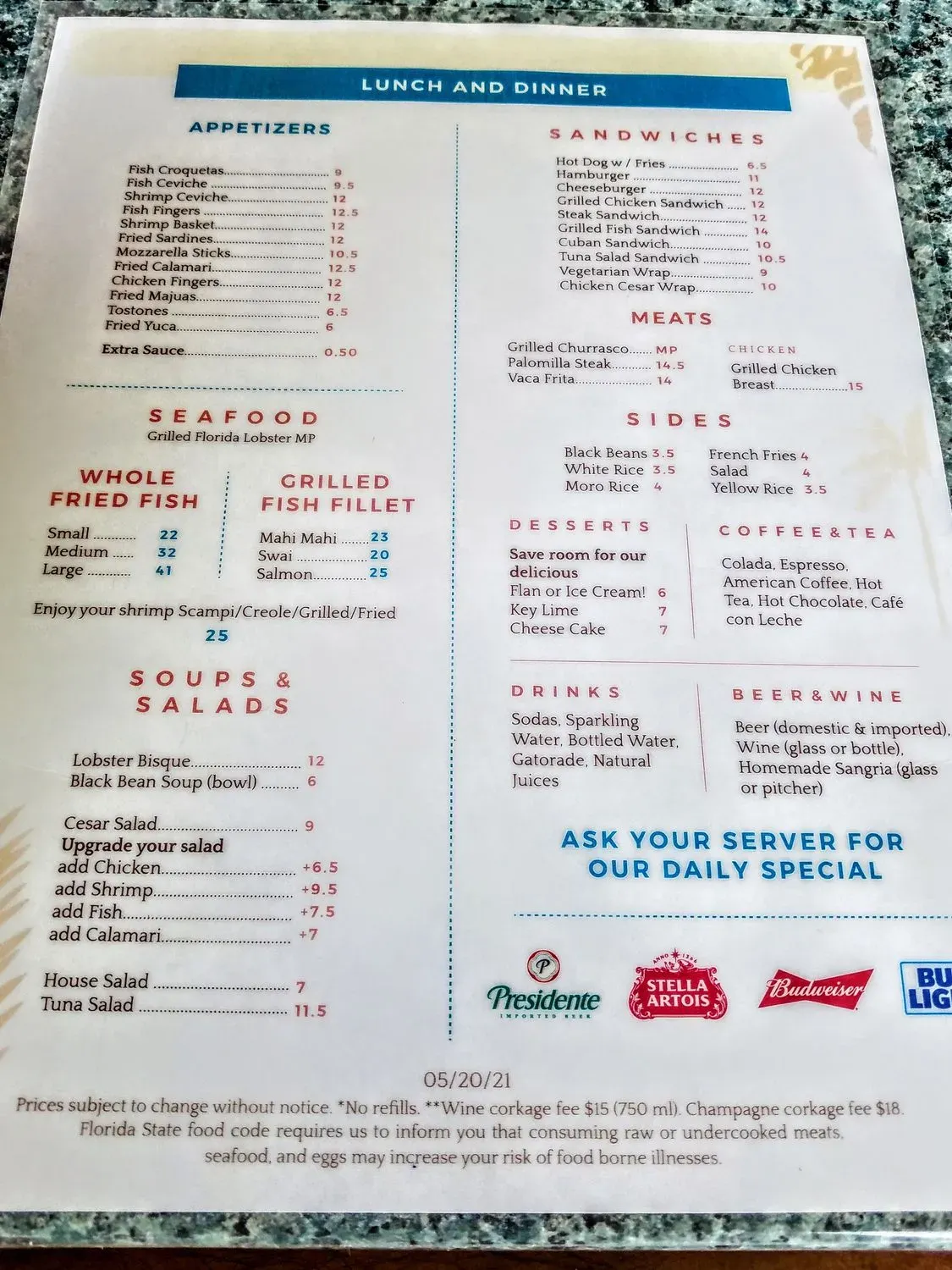 Menu 6