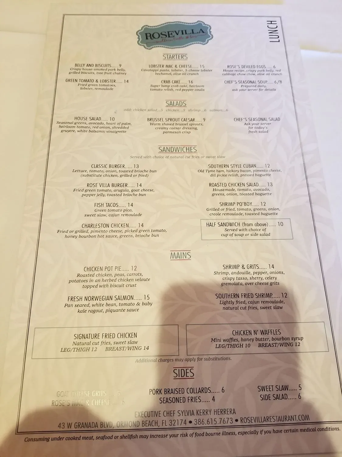 Menu 5