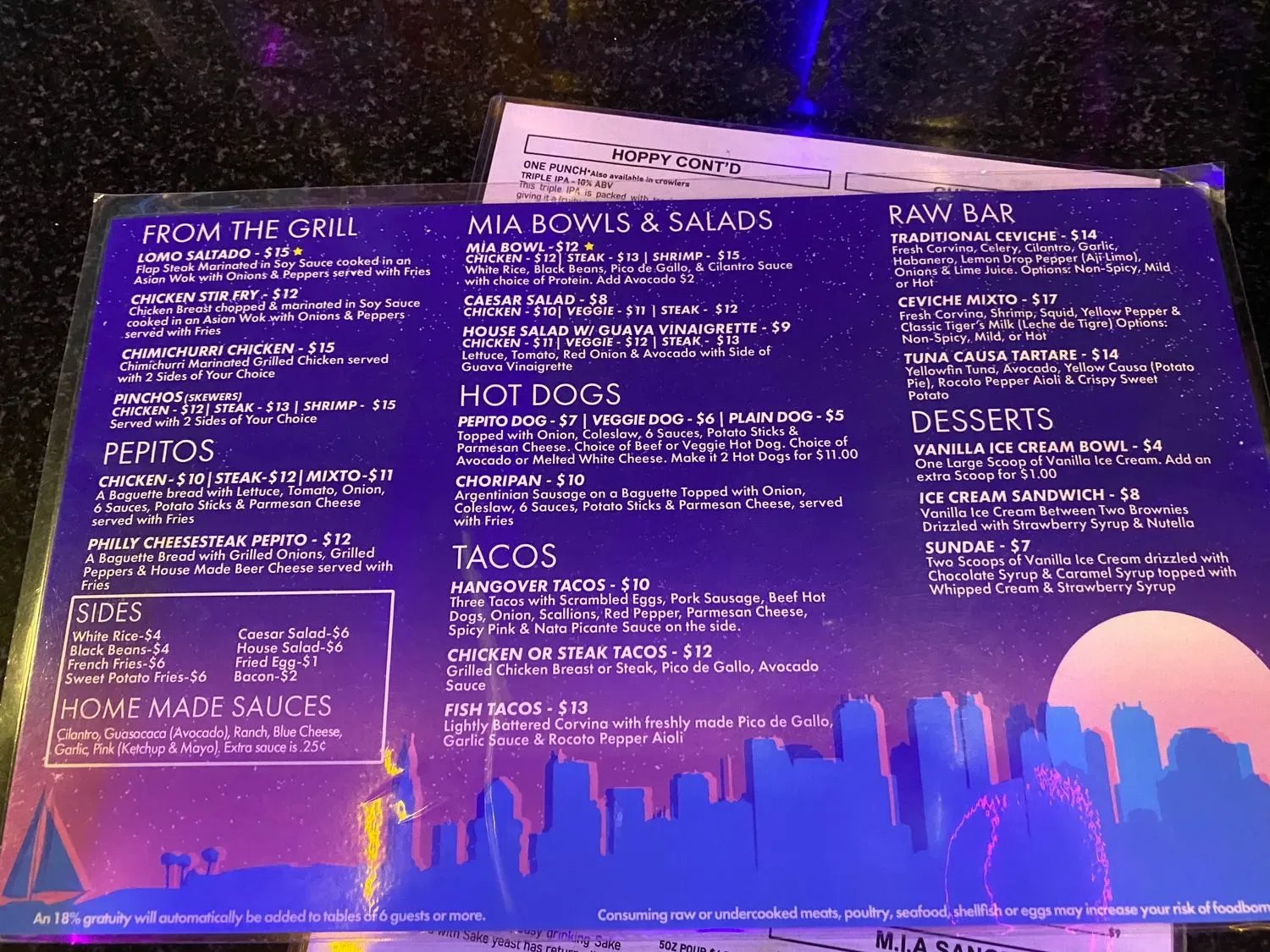 Menu 1