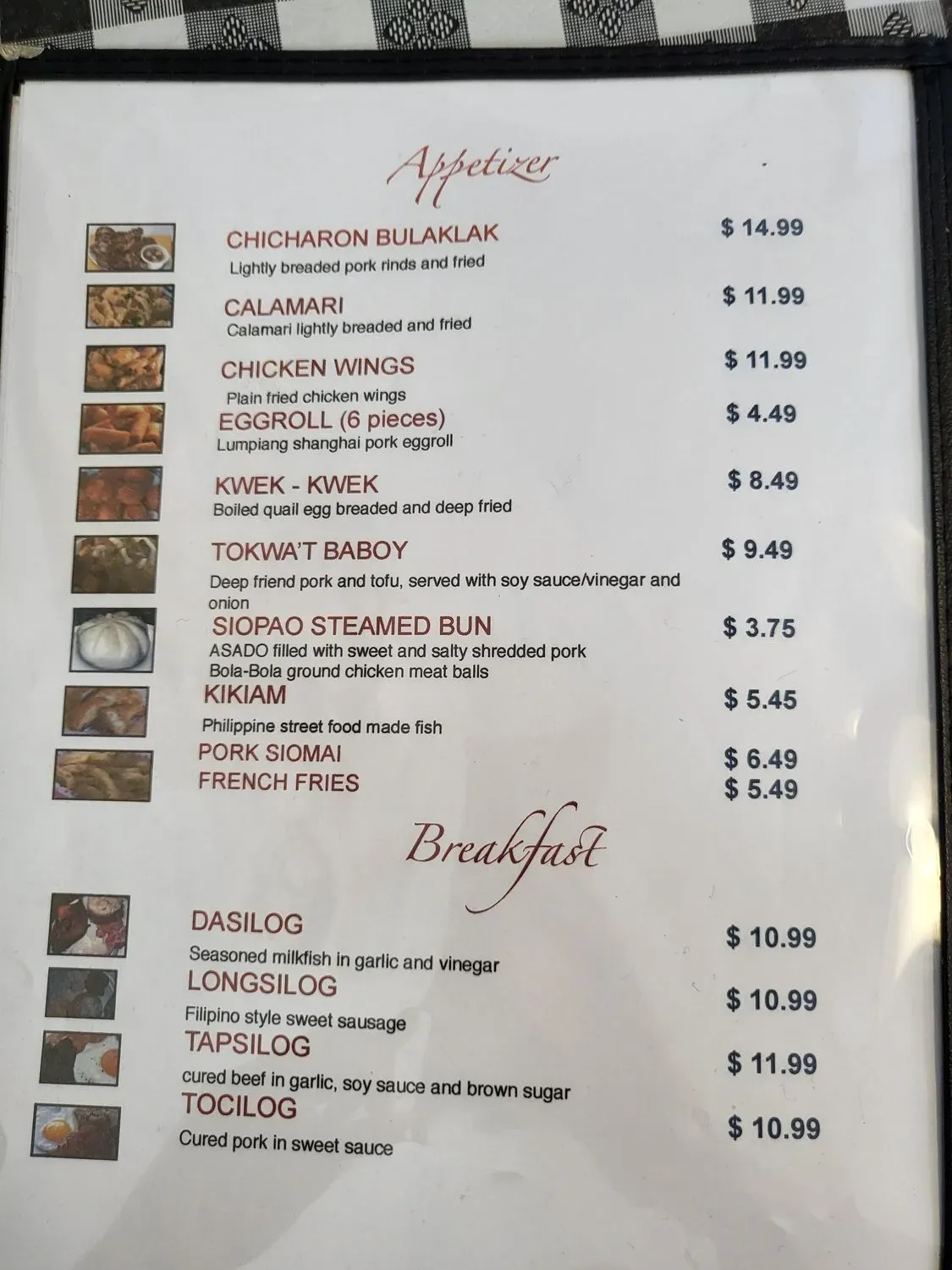 Menu 6