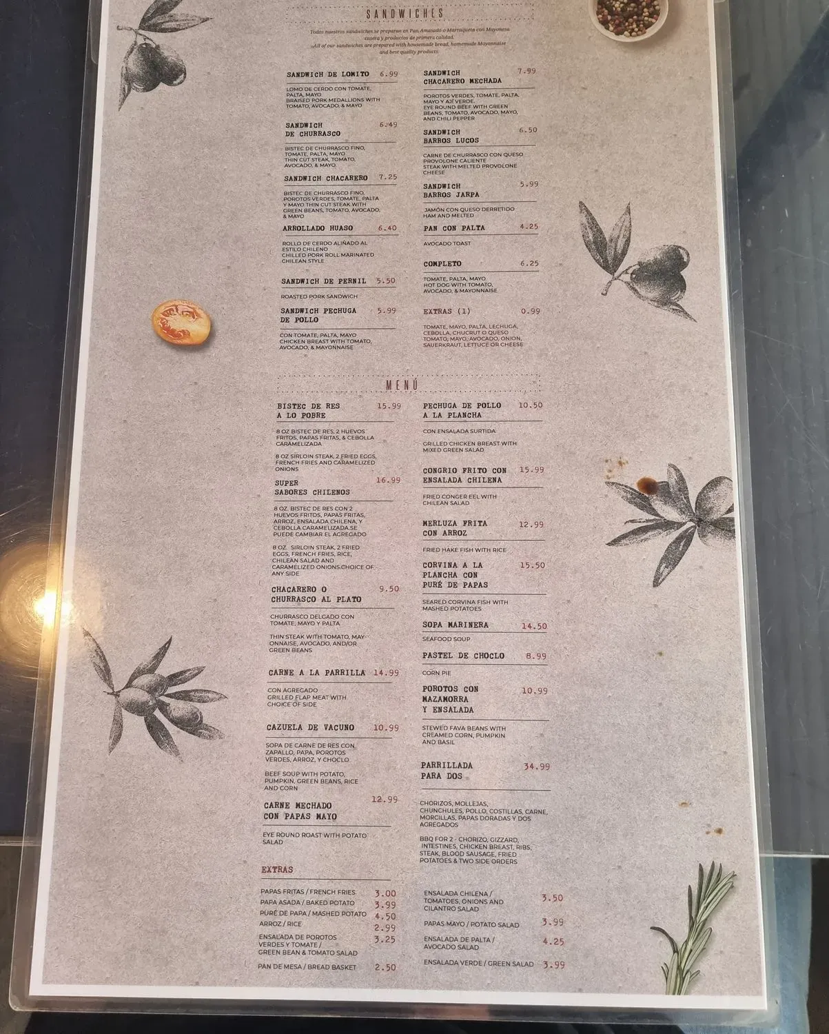 Menu 1