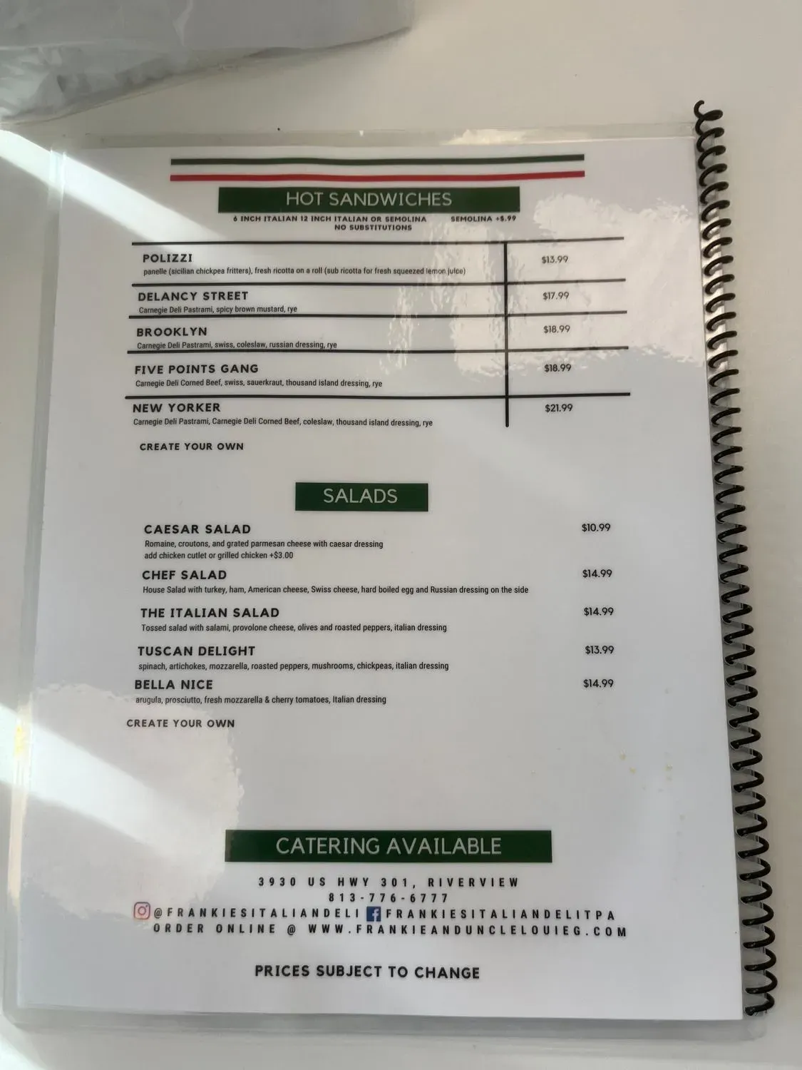 Menu 4