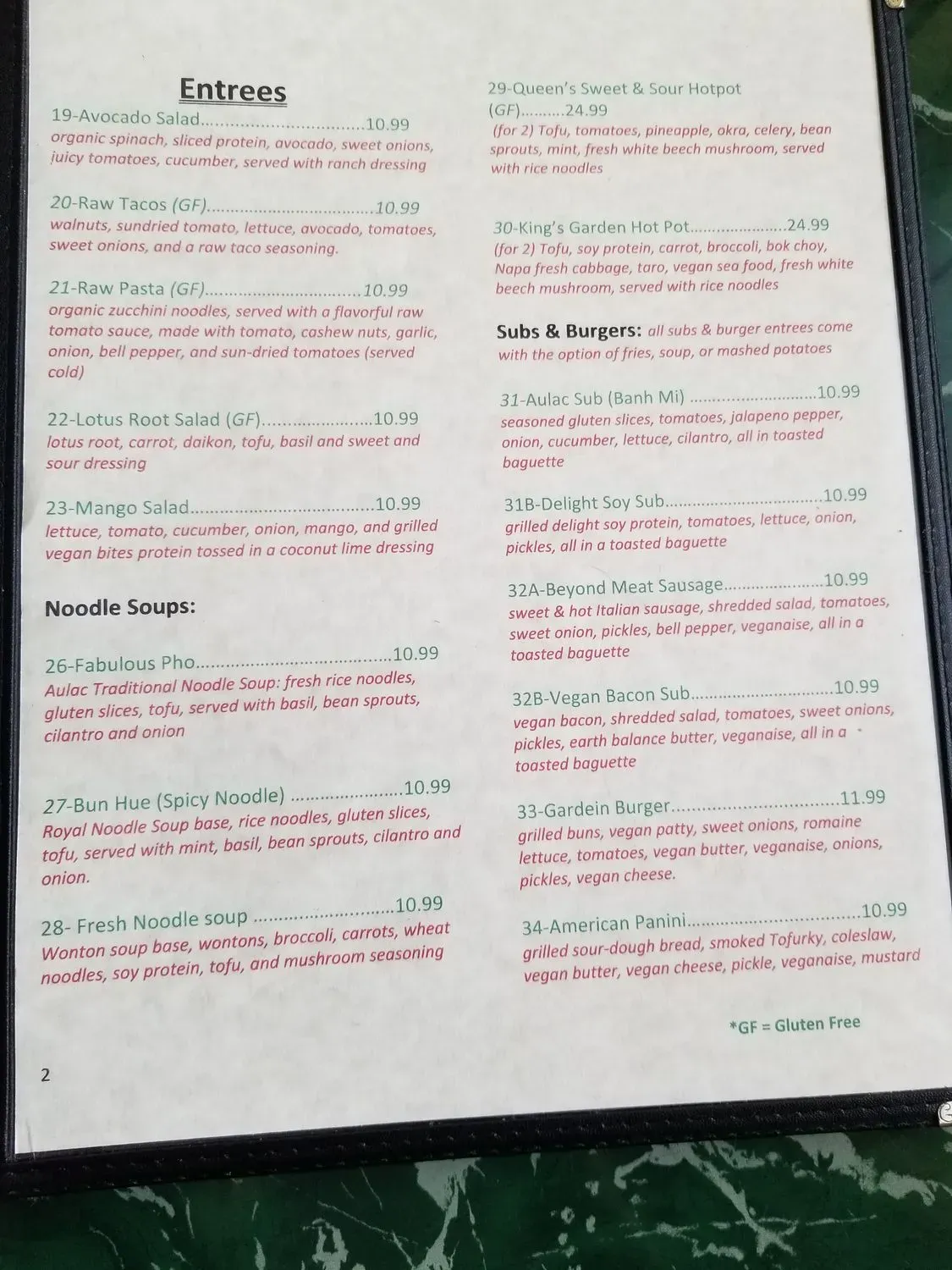 Menu 1