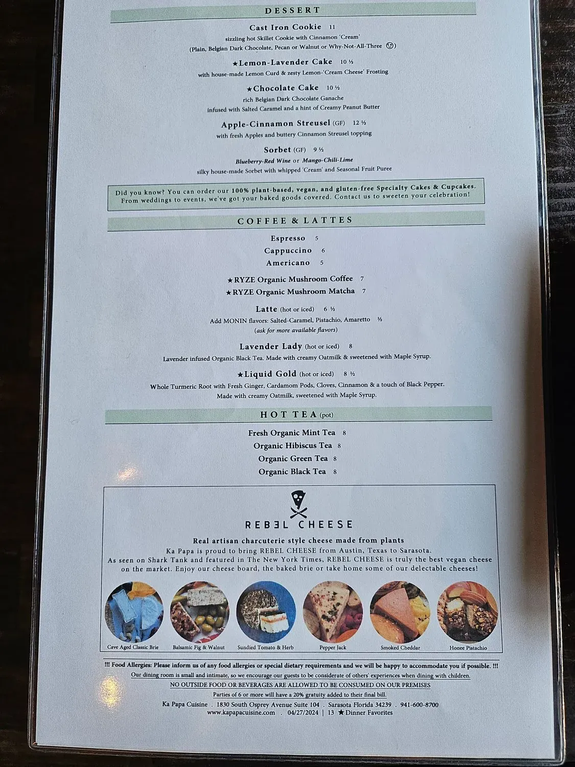 Menu 5