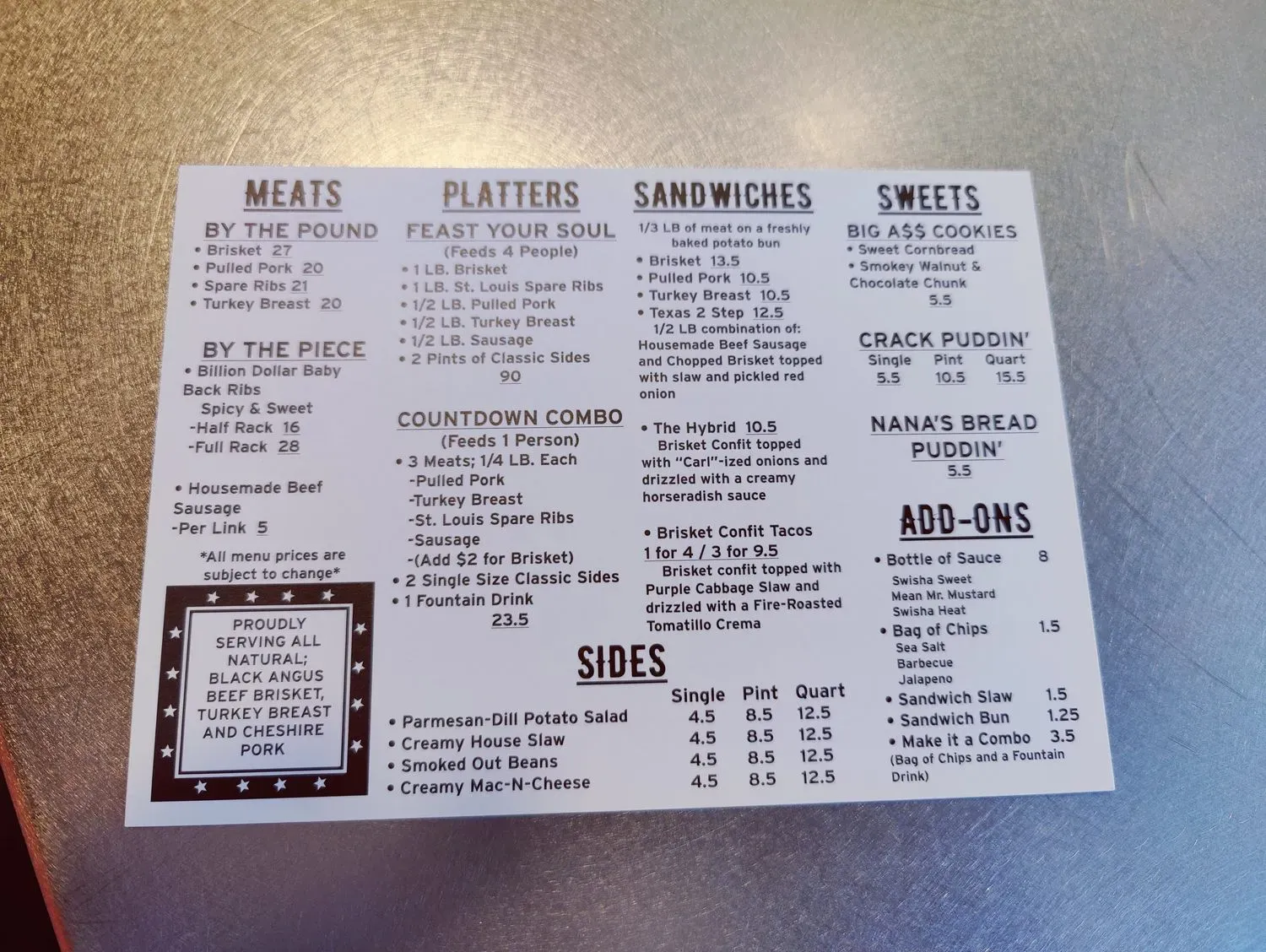 Menu 3