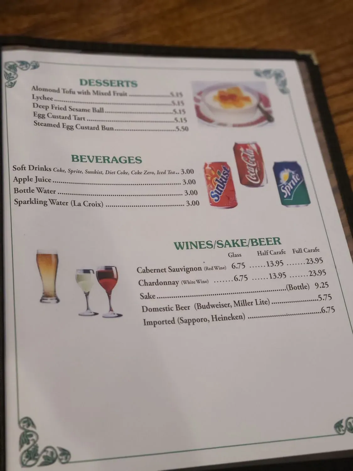 Menu 5