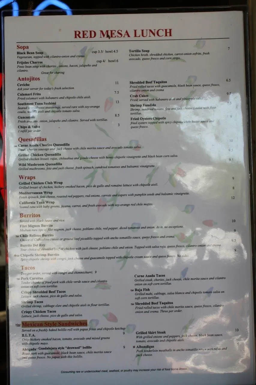 Menu 6