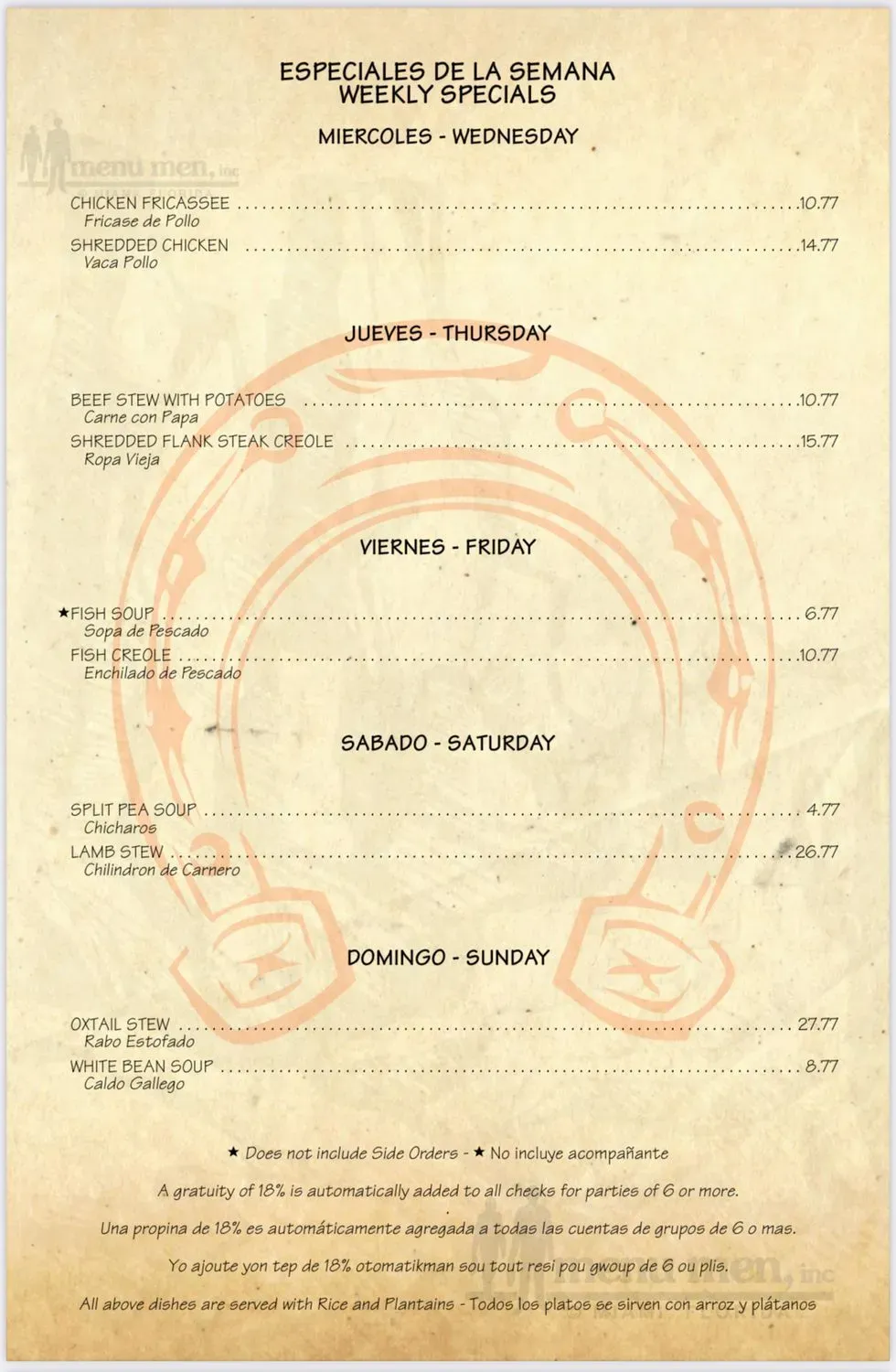 Menu 1