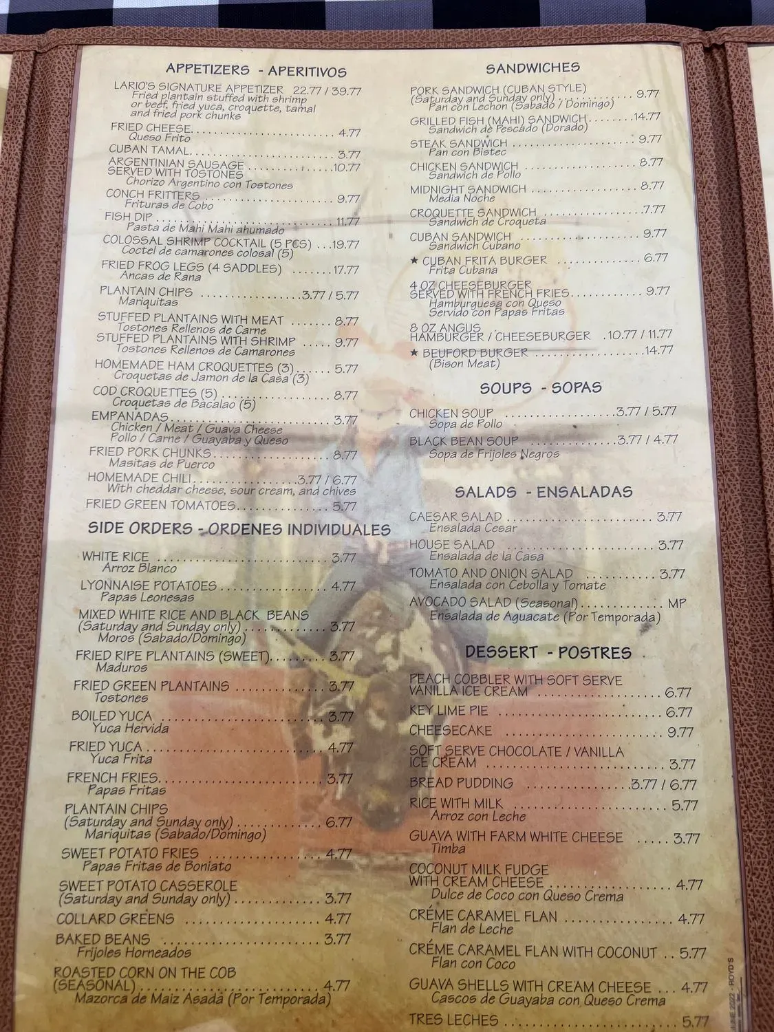 Menu 6