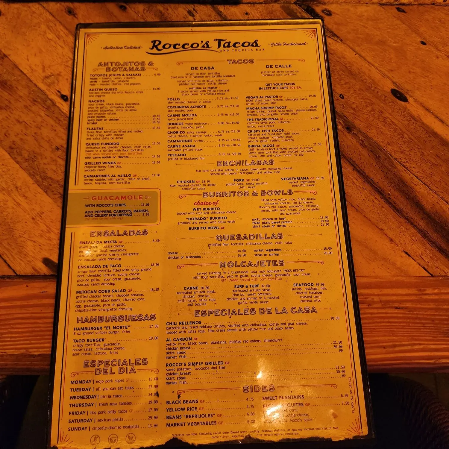 Menu 5