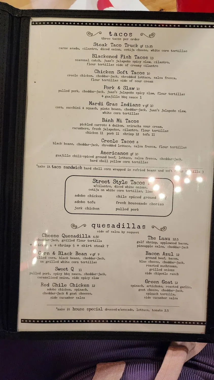 Menu 5