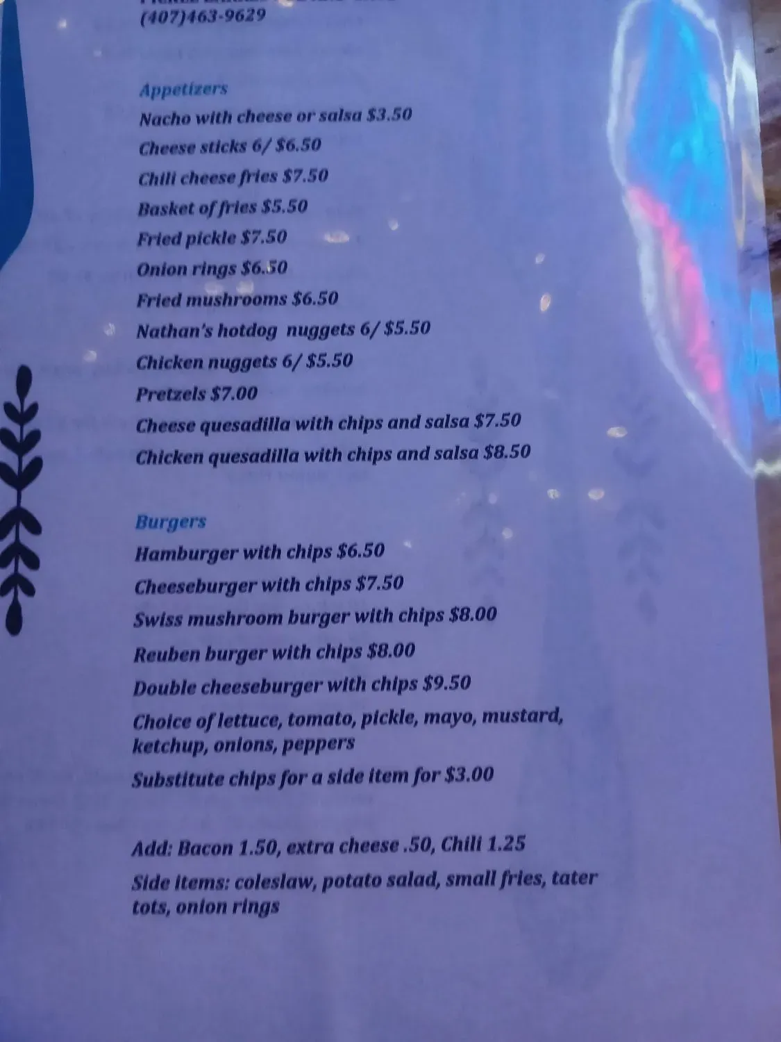 Menu 1