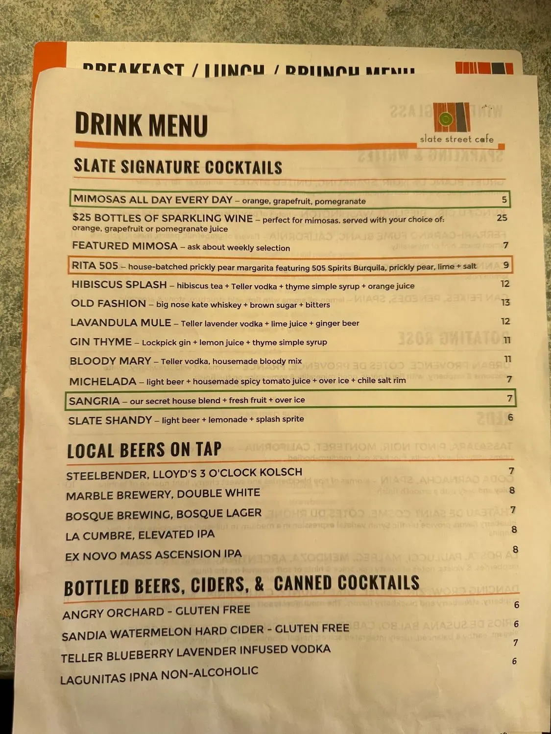 Menu 4