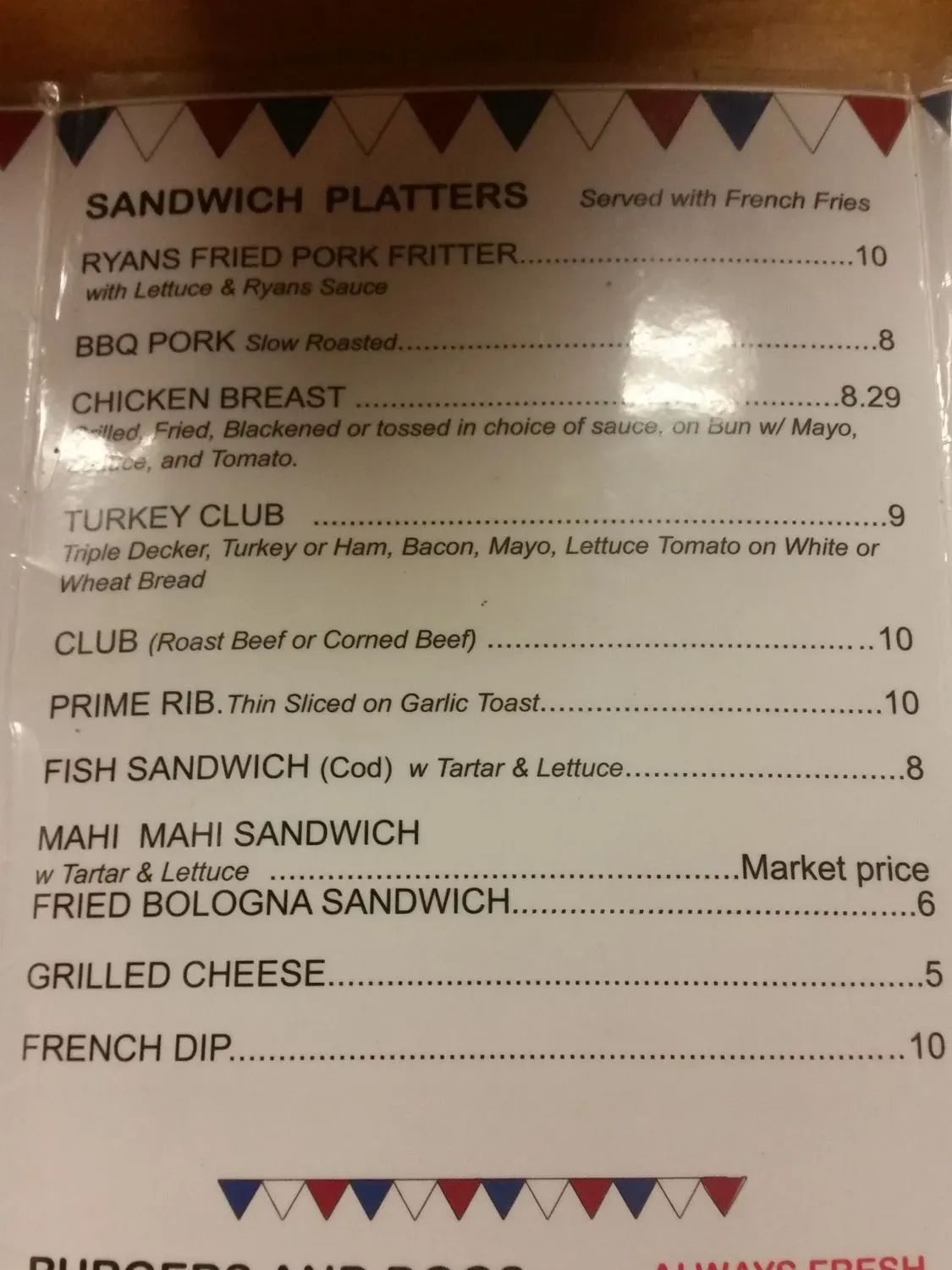 Menu 5