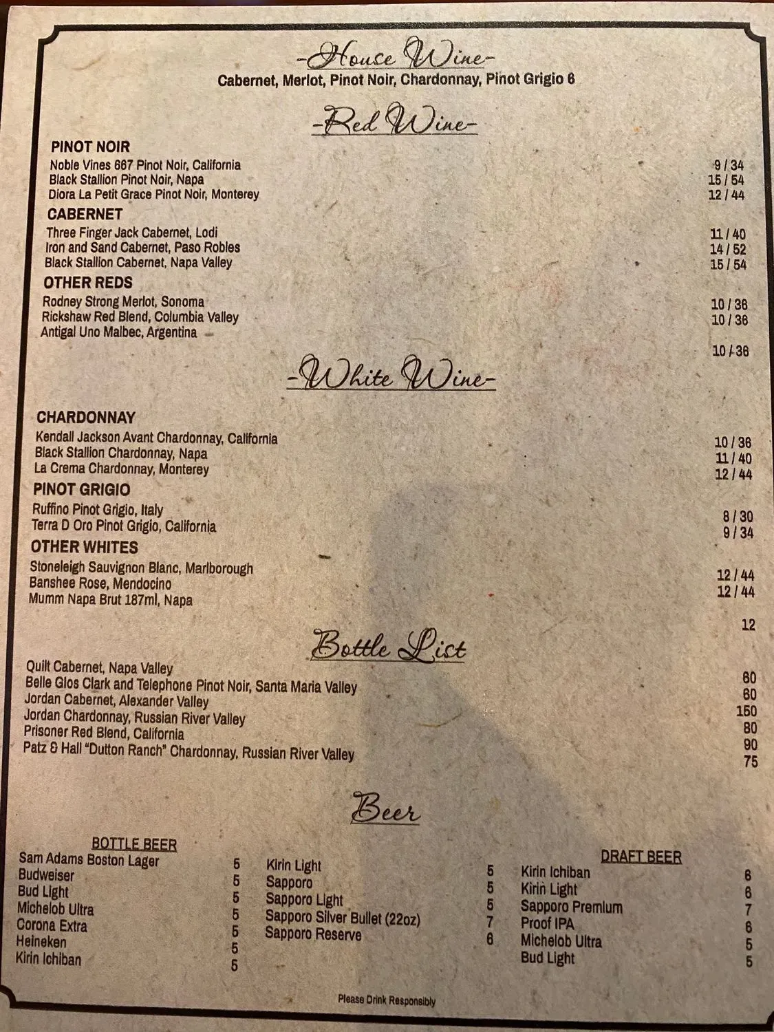 Menu 5