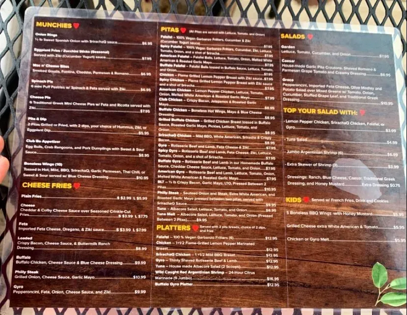 Menu 4