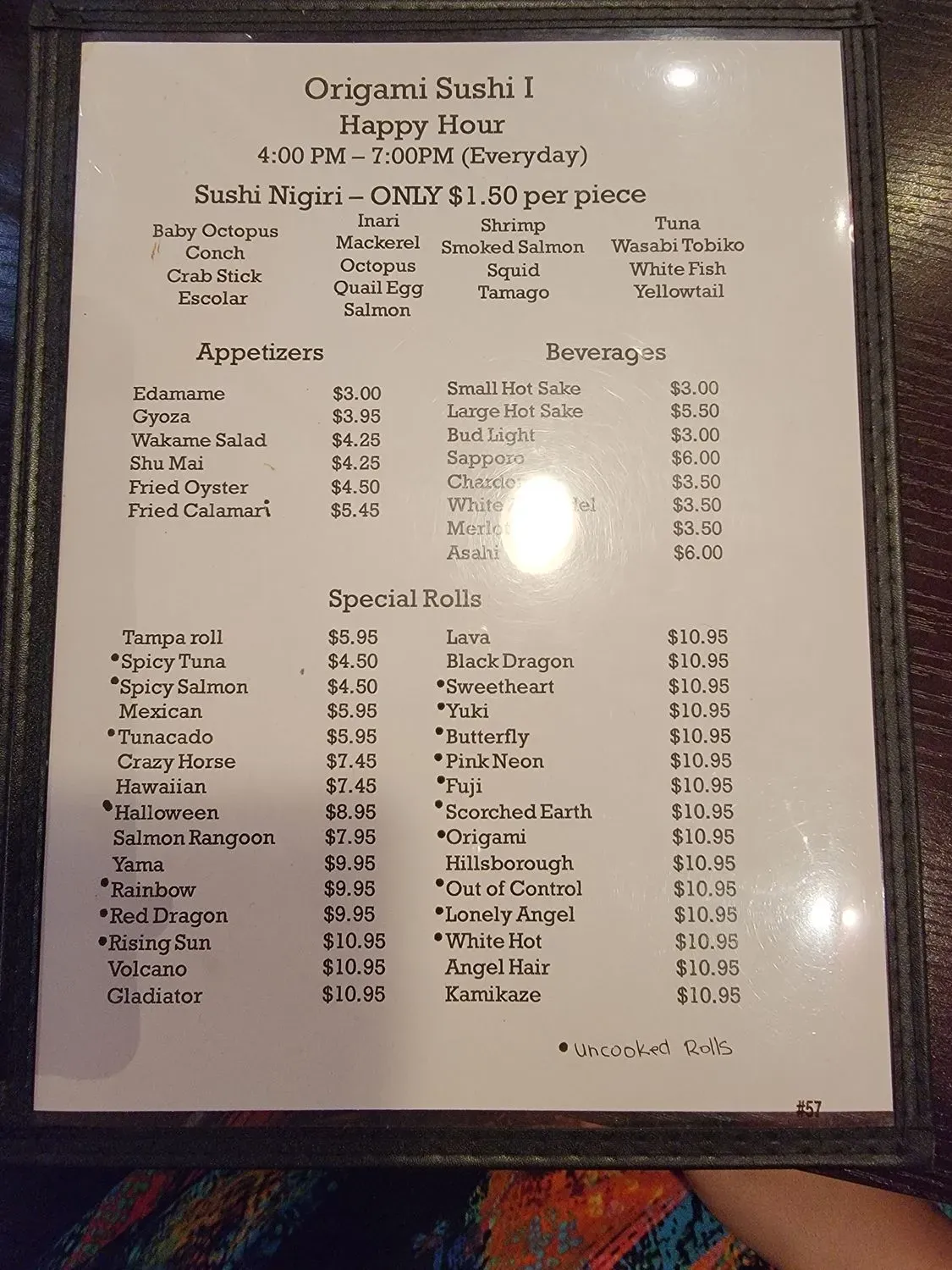 Menu 1