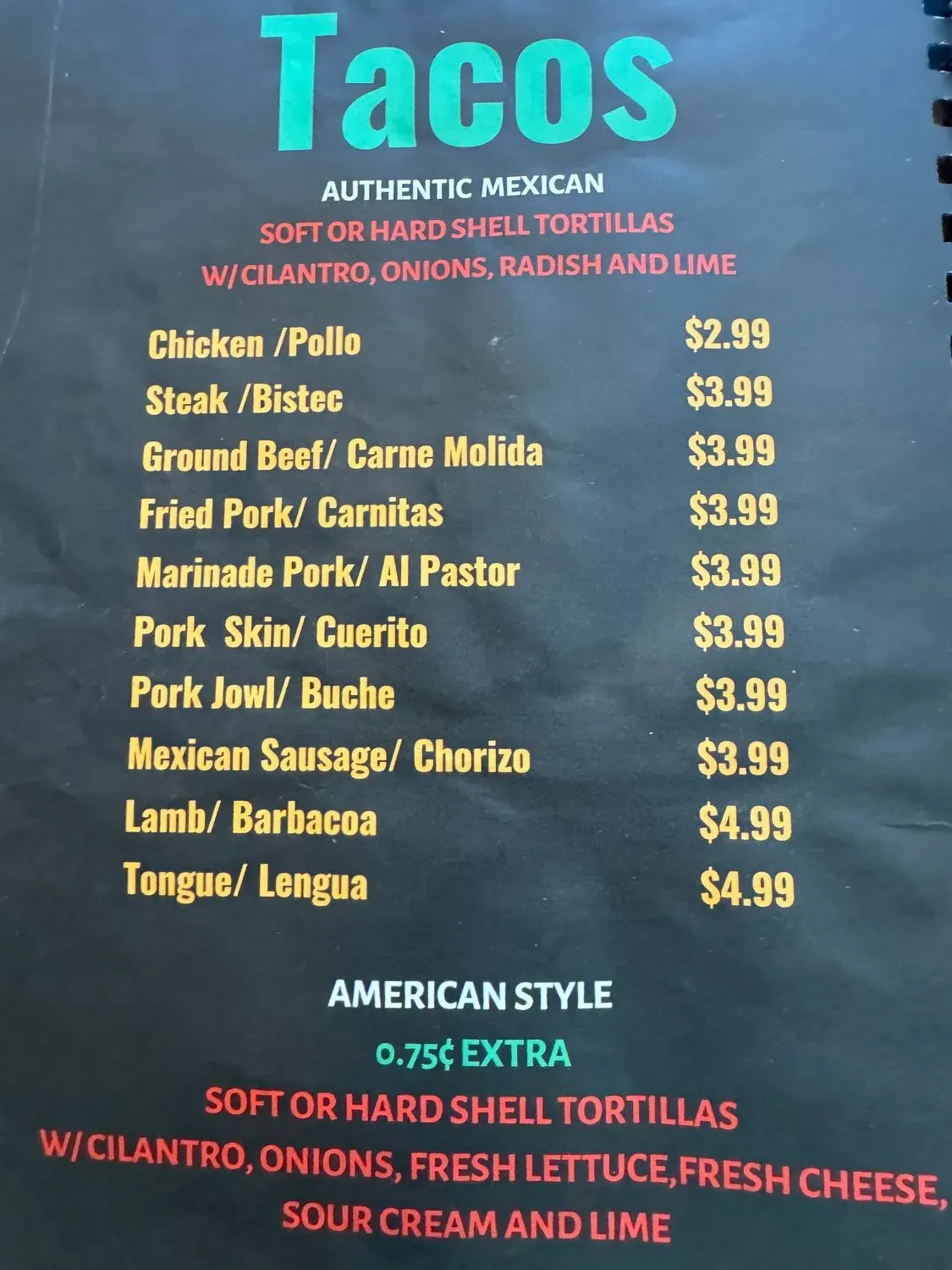 Menu 4