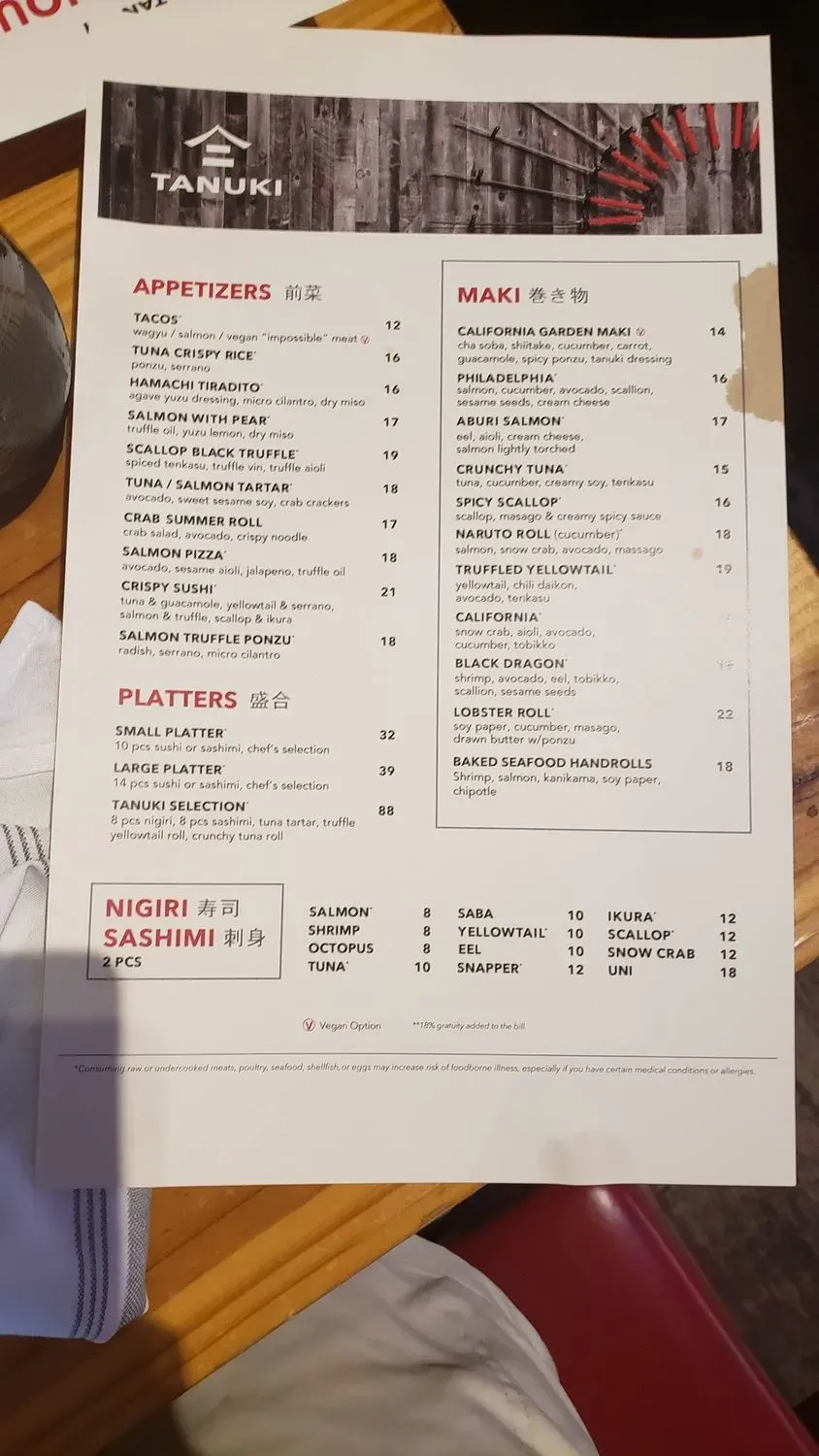 Menu 6