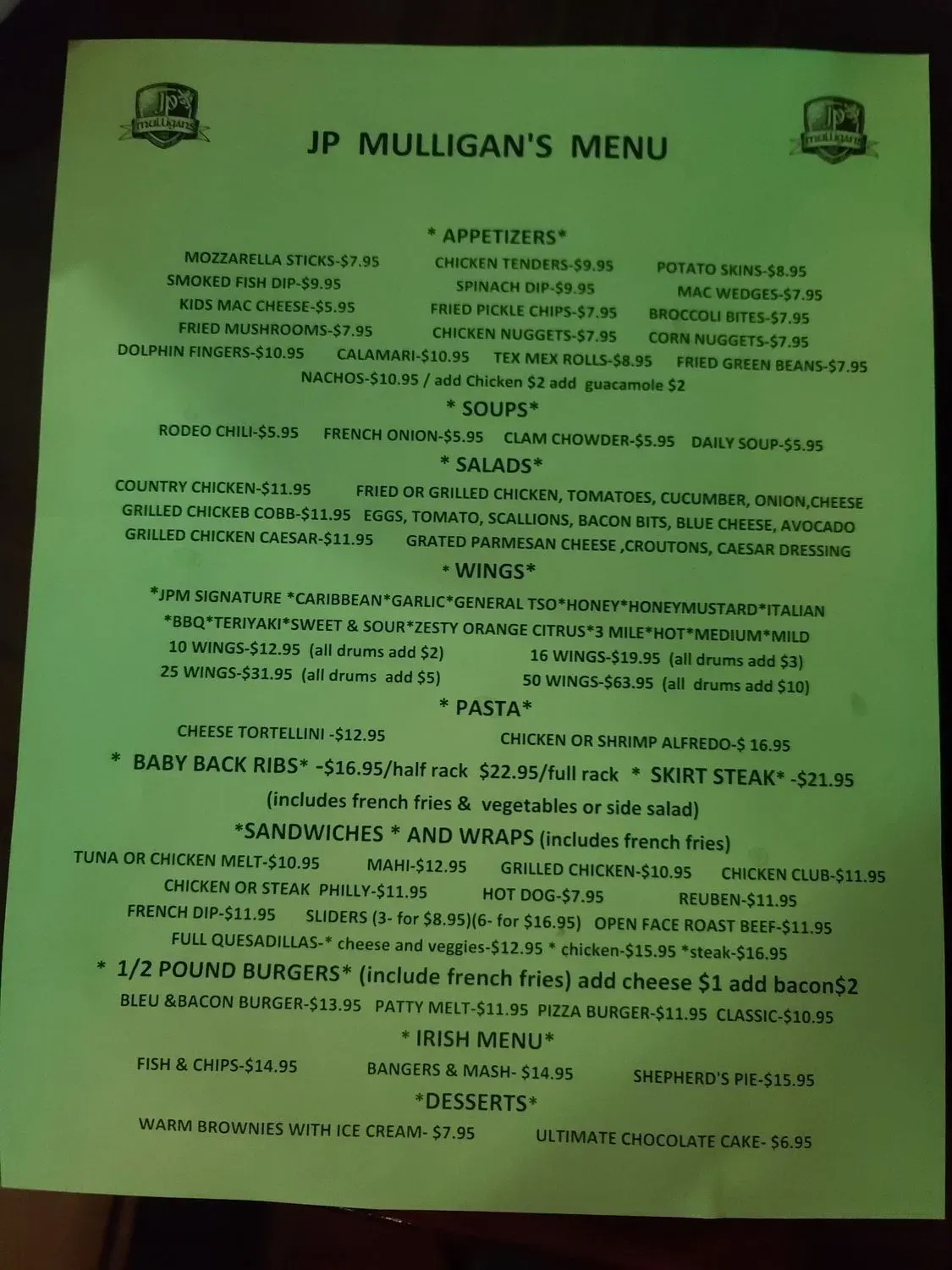 Menu 1