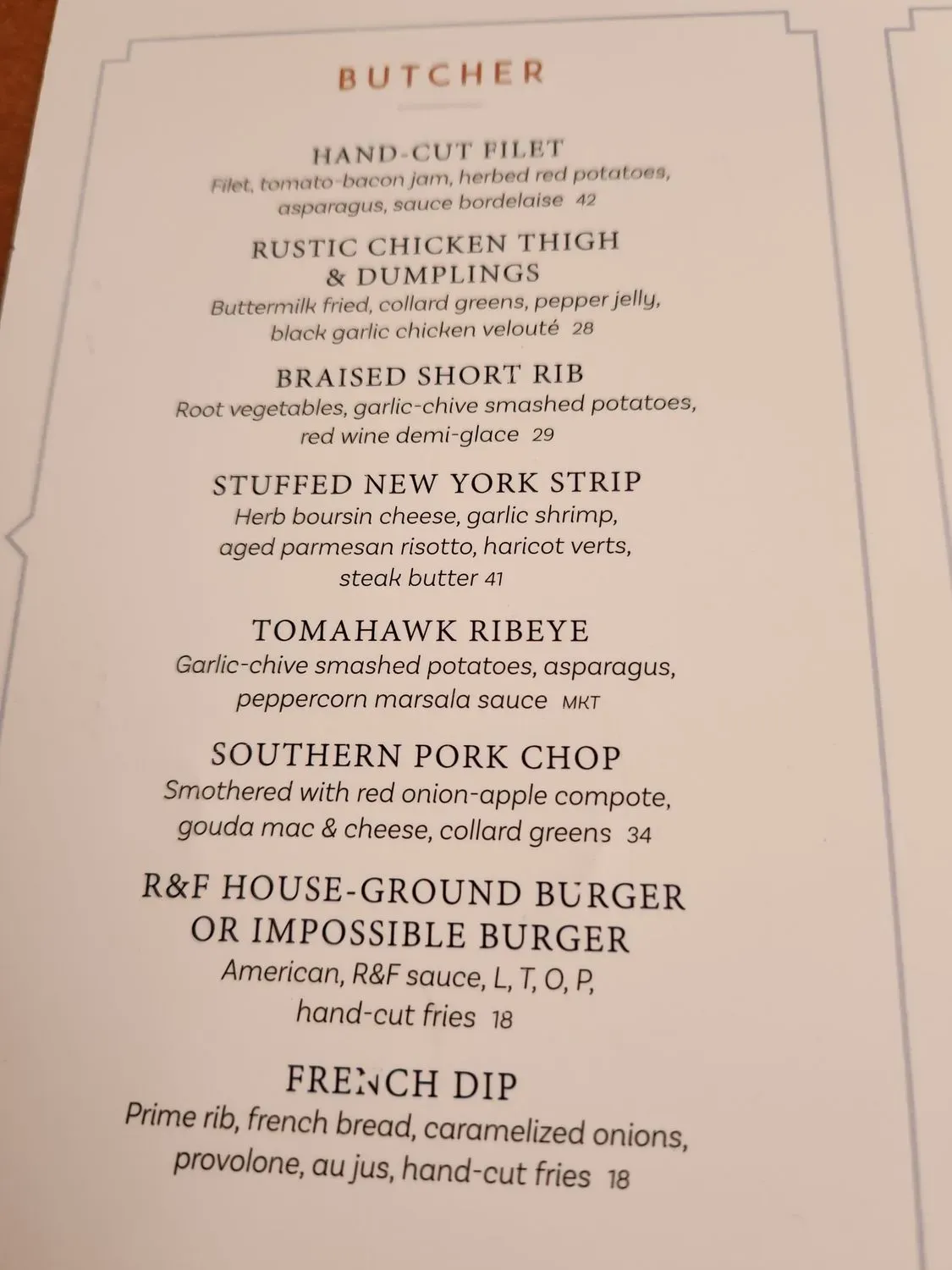 Menu 5