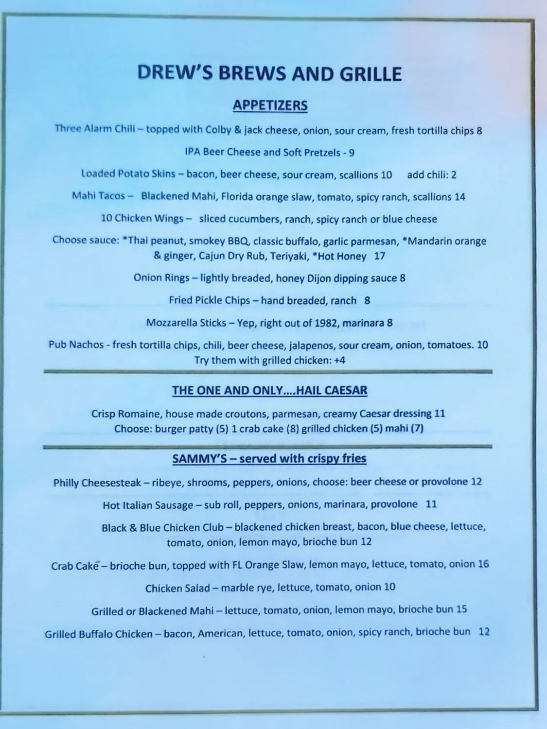 Menu 2