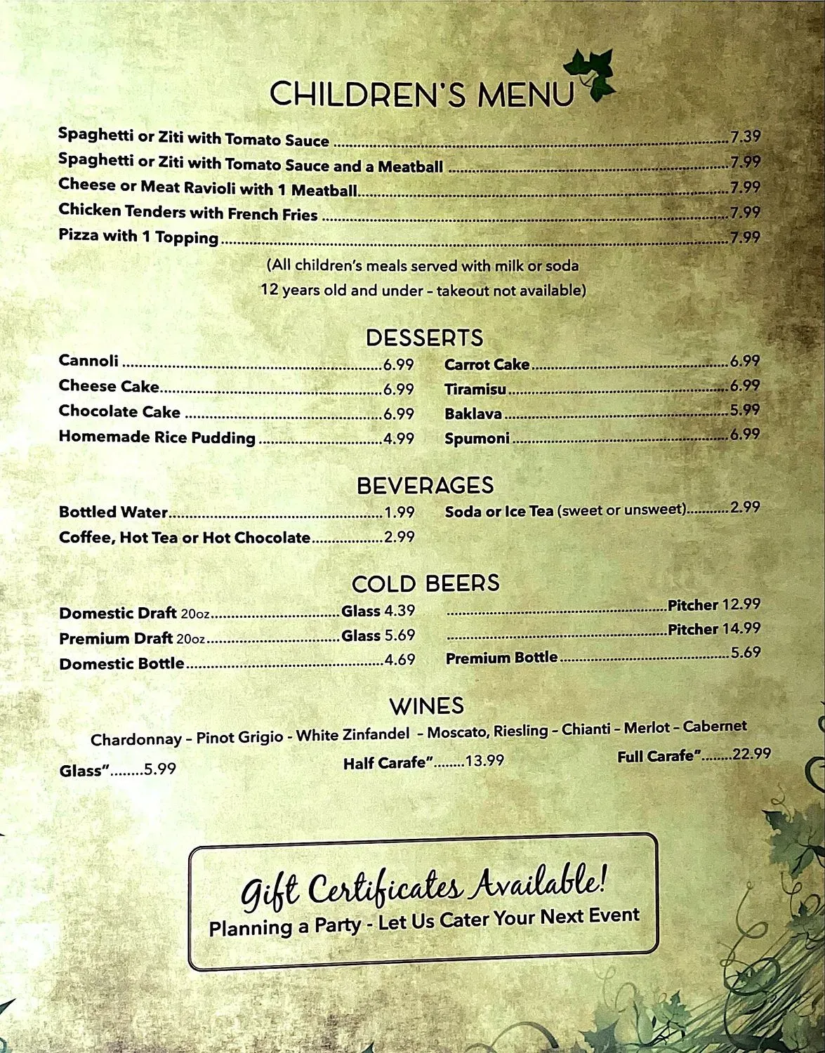 Menu 5