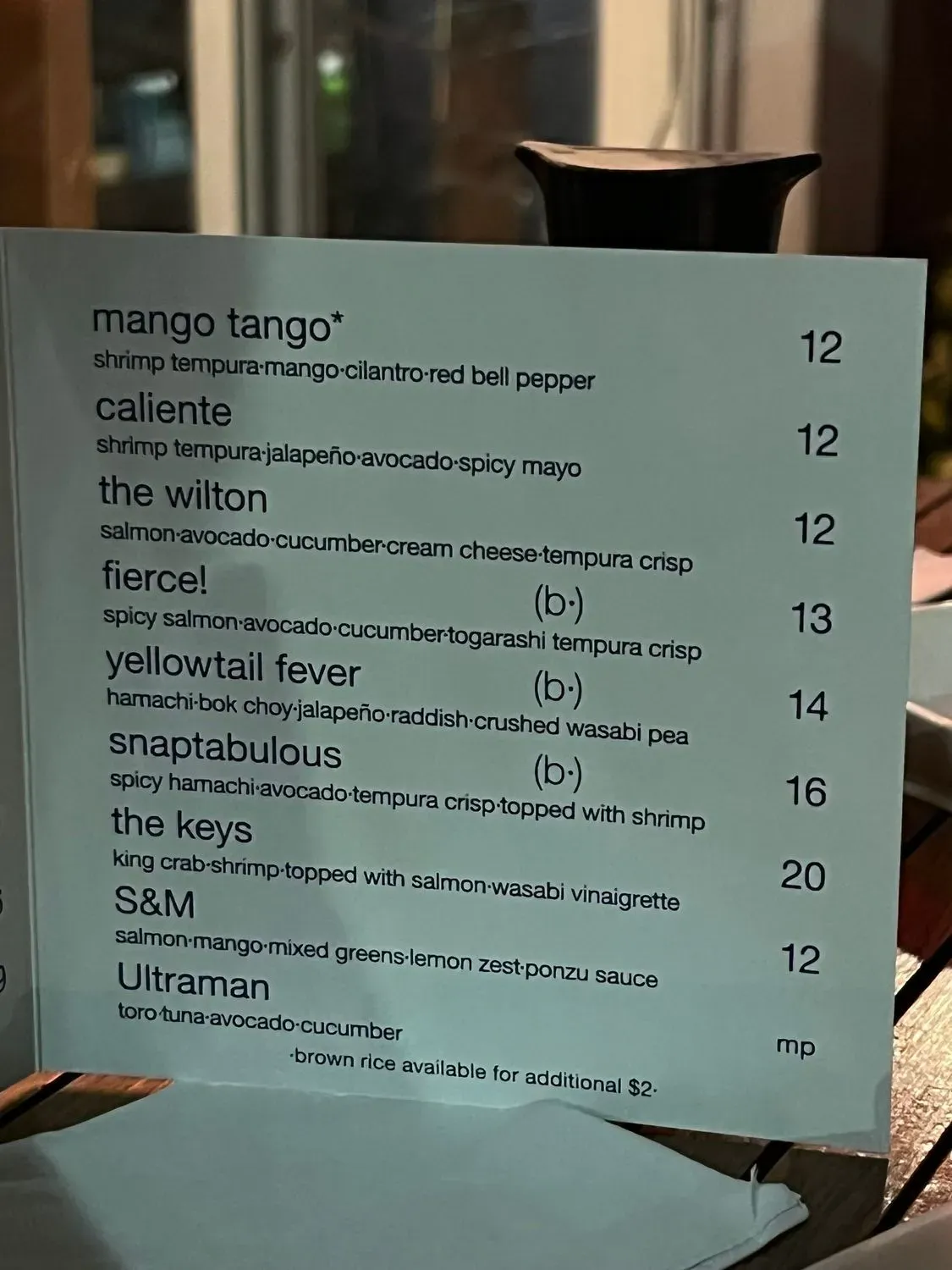 Menu 2