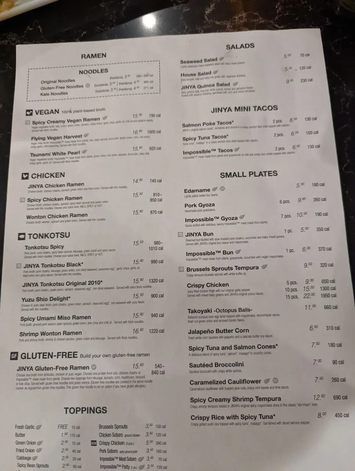 Menu 2