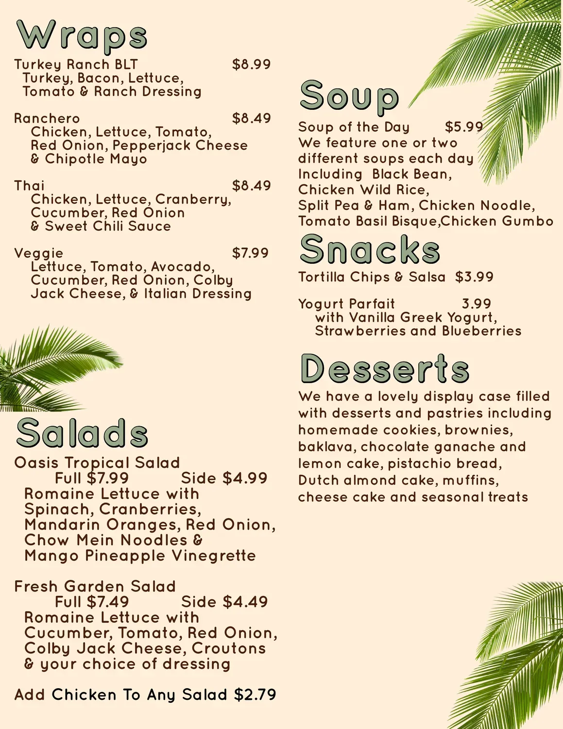 Menu 2