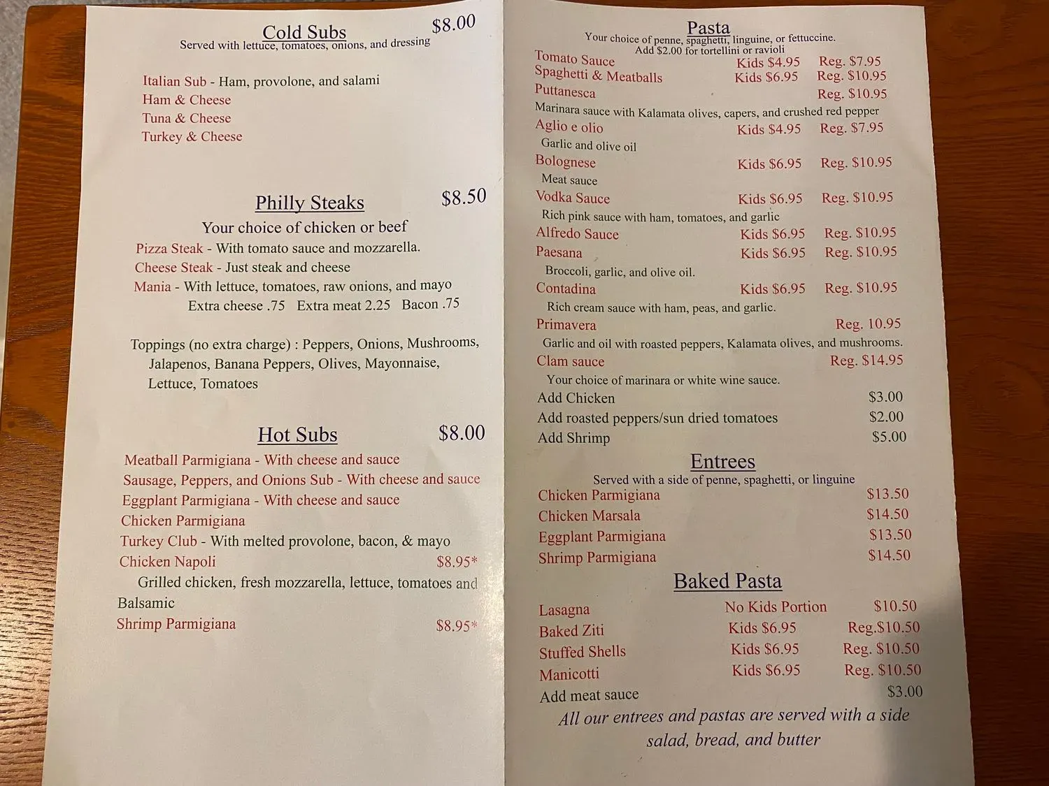 Menu 1