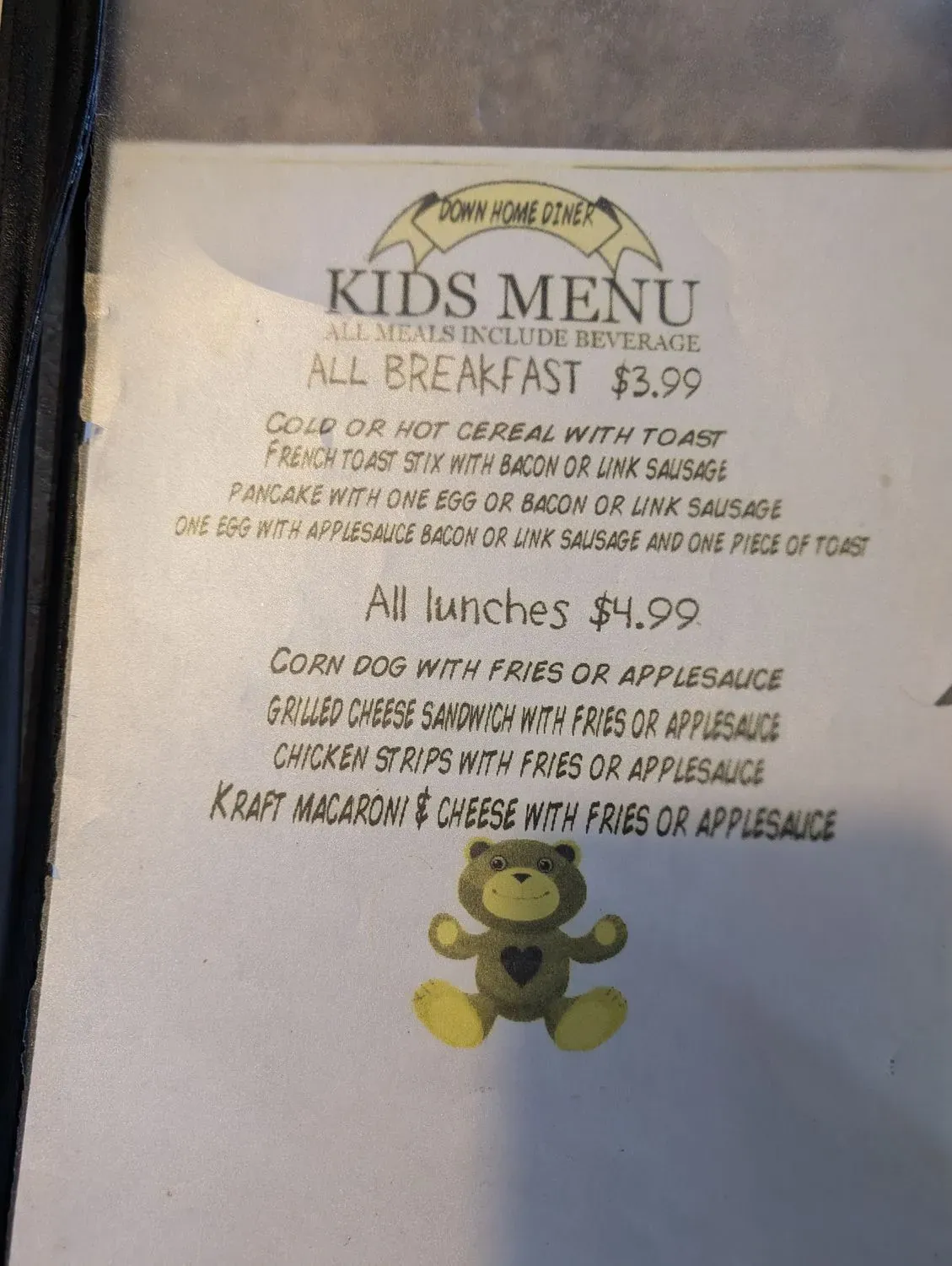 Menu 5