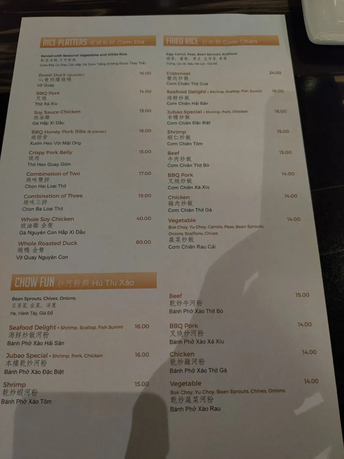 Menu 5