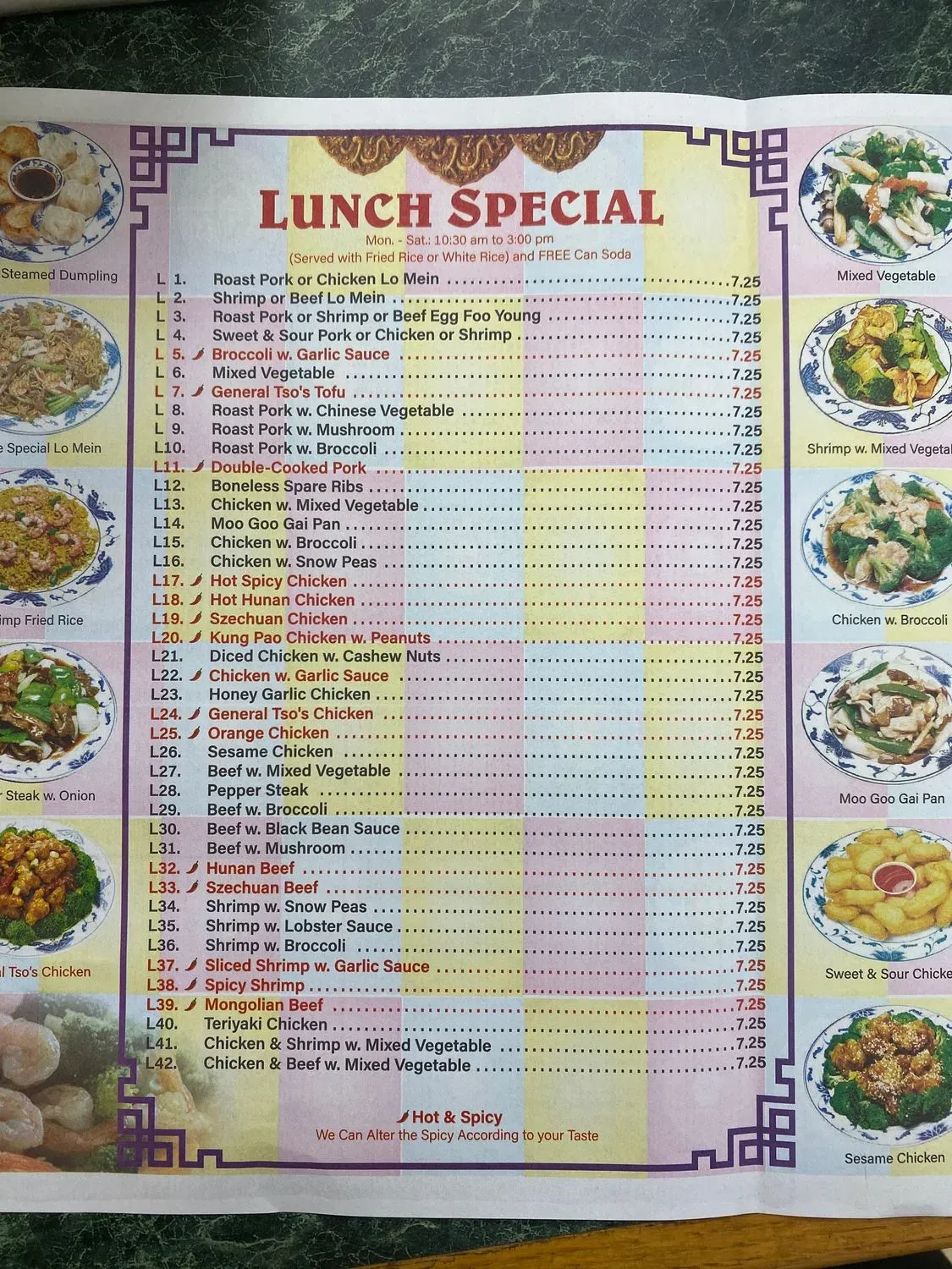 Menu 6