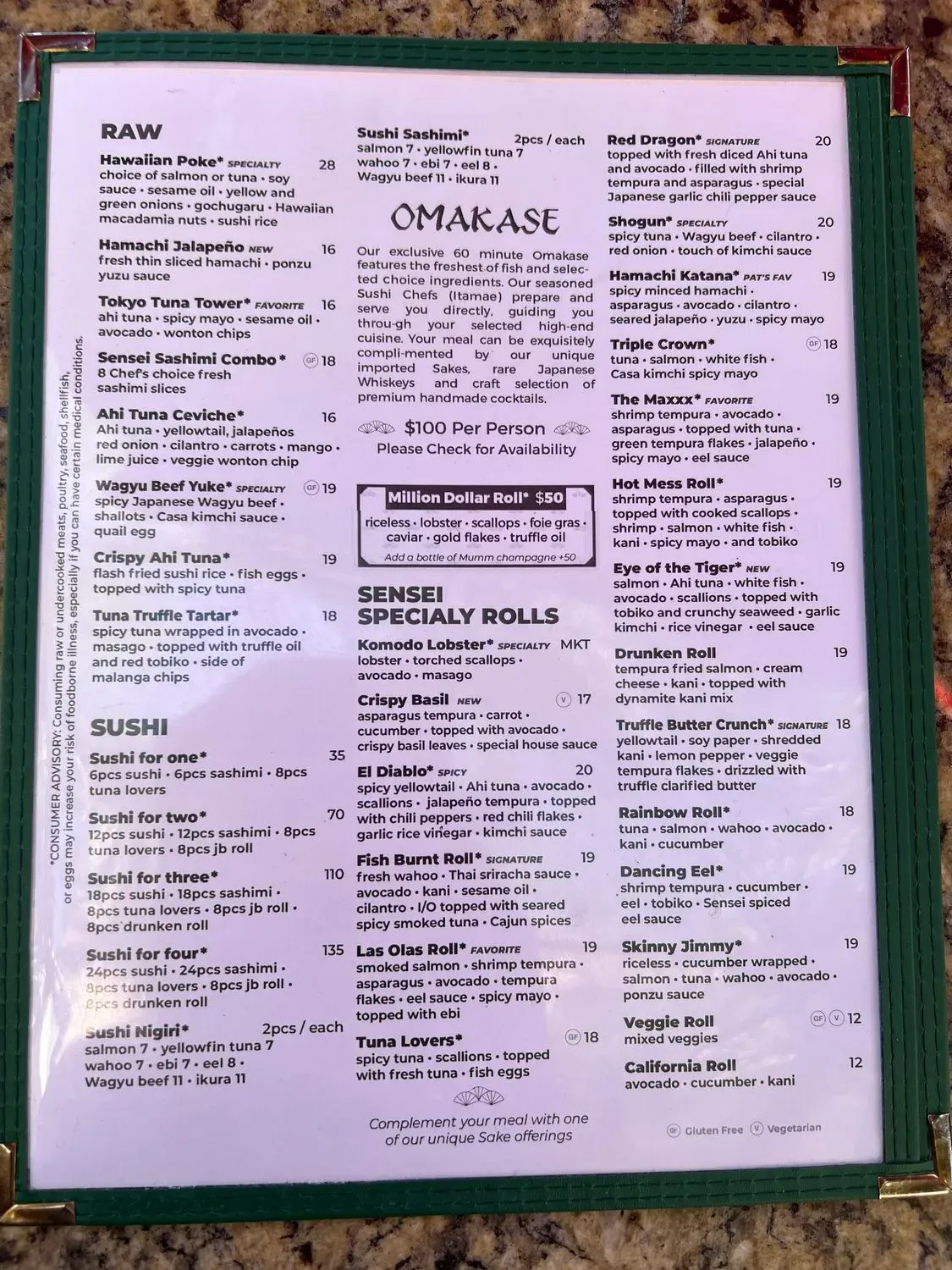 Menu 5