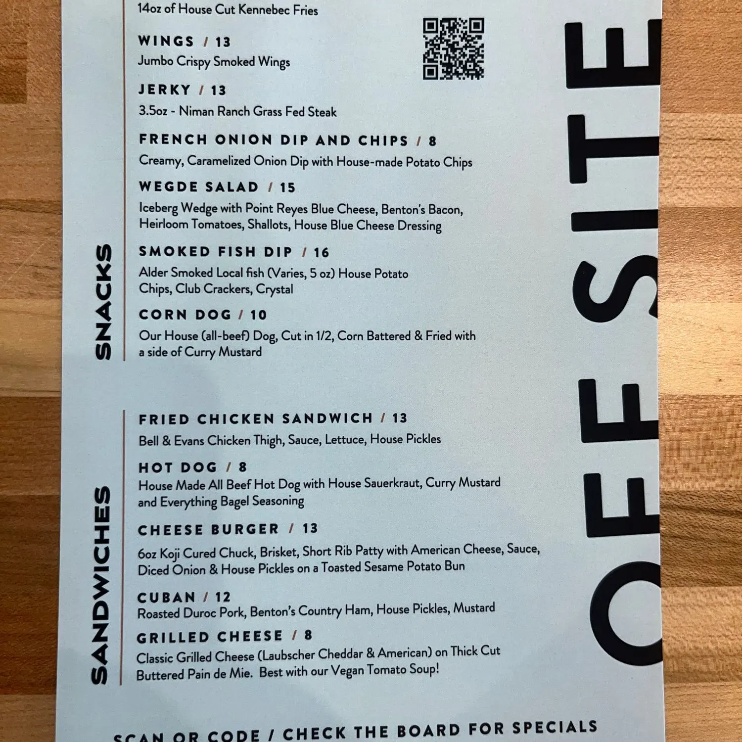 Menu 1